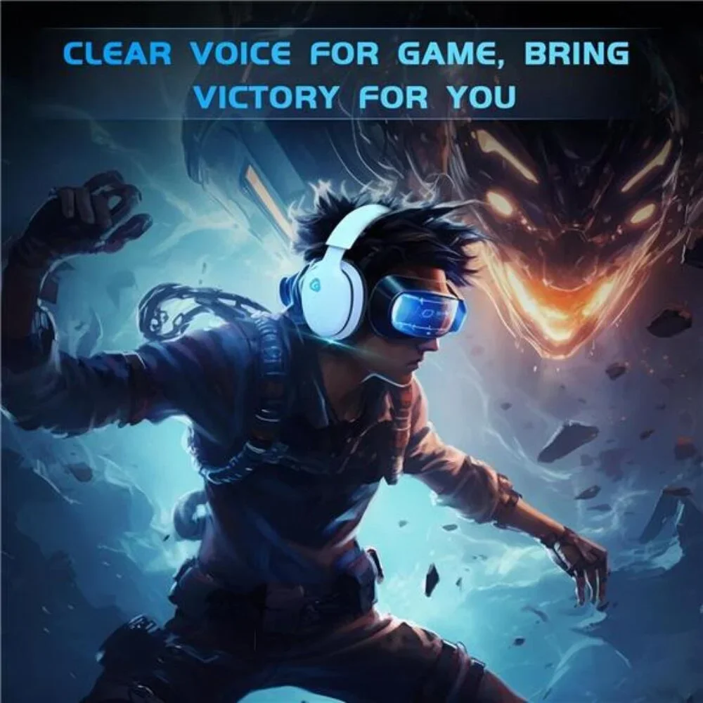 Wireless Gaming Headset for PC, PS4, PS5, Mac